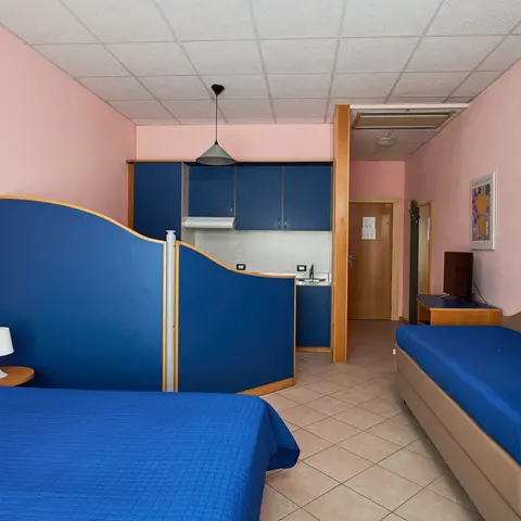 Monolocale per 3 persone divano letto a castello